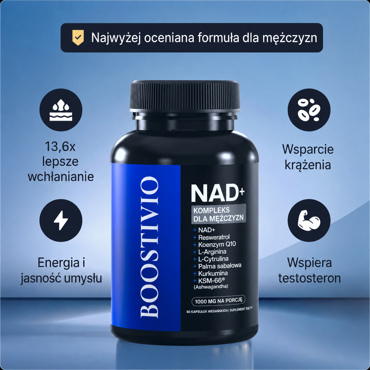 LIPOSOMALNY NAD+ DLA MĘŻCZYZN