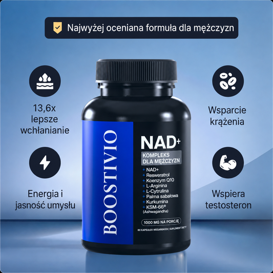 LIPOSOMALNY NAD+ DLA MĘŻCZYZN